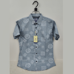 Pure Cotton Half Sleeve Print Shirt for Men's