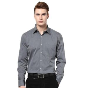 Men's Solid Colour Color Shirt (Ash)