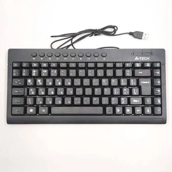 A4Tech KR-86 ComfortKey Ergonomic Wired Keyboard with Silent Key Design