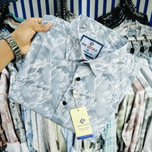 Pure Cotton Half Sleeve Print Shirt for Men's