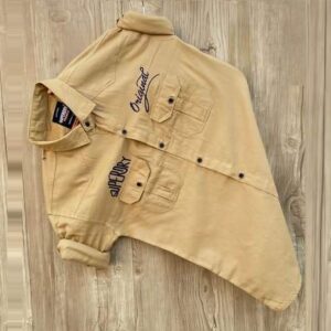 men"s colid colour cotton shit (biscuit)