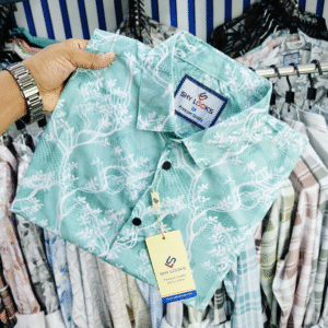 Pure Cotton Half Sleeve Print Shirt for Men's