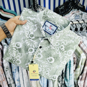 Pure Cotton Half Sleeve Print Shirt for Men's