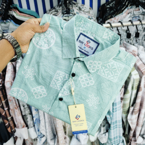 Pure Cotton Half Sleeve Print Shirt for Men's