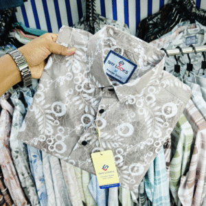 Pure Cotton Half Sleeve Print Shirt for Men's