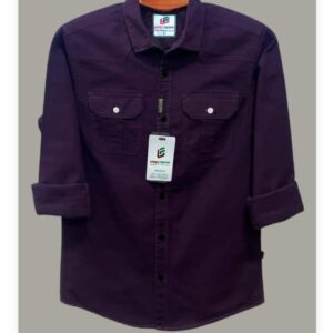 Fashionable casual shirt for men(purple)