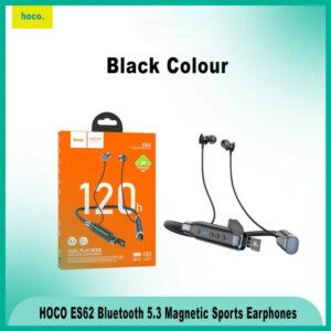 Hoco ES62 Pretty Dual Play Mode Wireless Bluetooth V5.3 Neckband Headsetss with Powerful Bass / Music Time 120 Hours