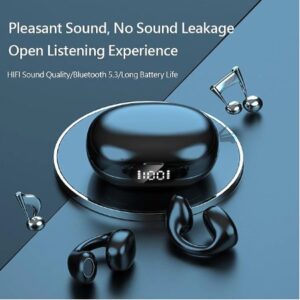 Painless Wear Ear-clip Earphones, Air Conduction, HiFi Stereo, Clip On Wireless Earphone, Touch Control Model LY22