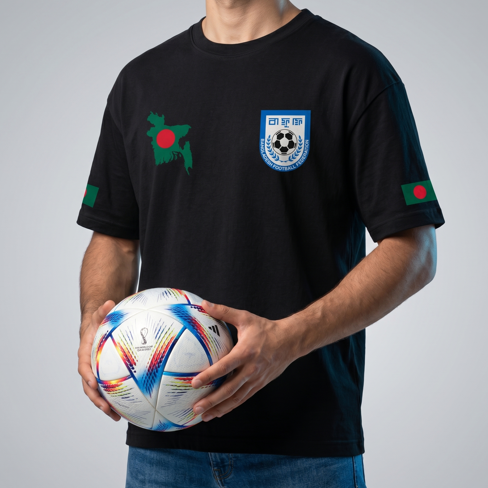 Bangladesh Football Edition Premium Drop-Shoulder